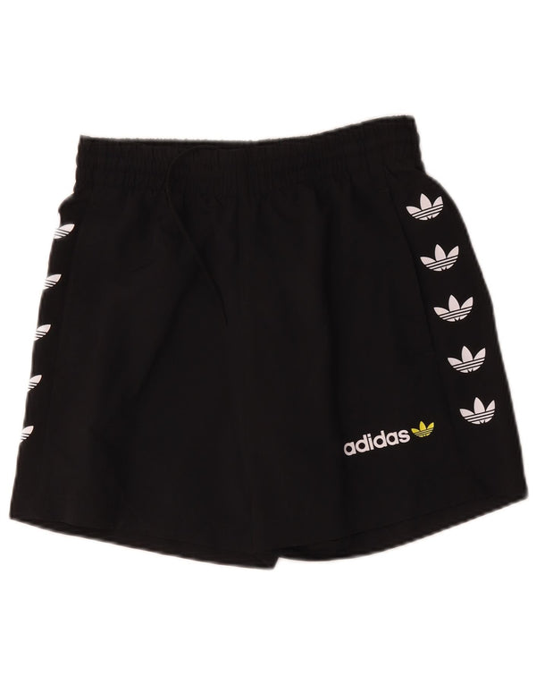Adidas Mens Graphic Sport Shorts Pequeños Deportes De Poliéster Negro