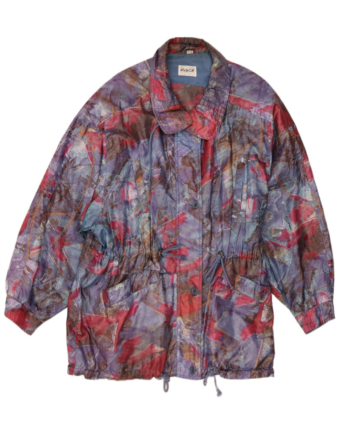 Chaqueta cortavientos vintage para mujer EU 40/42 Grande multicolor