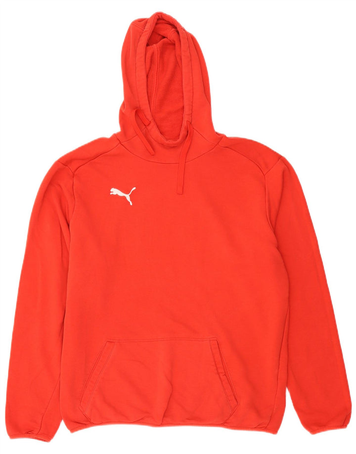Puma - Sudadera con capucha para hombre, talla grande, algodón rojo