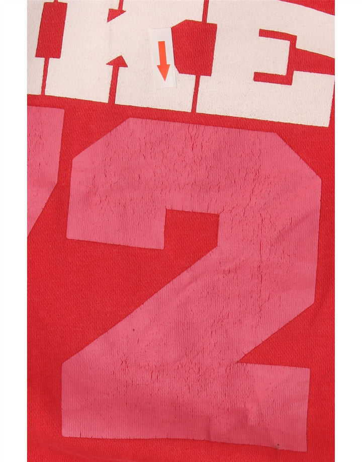 Nike - Sudadera con capucha para hombre, diseño gráfico, talla grande, algodón rojo