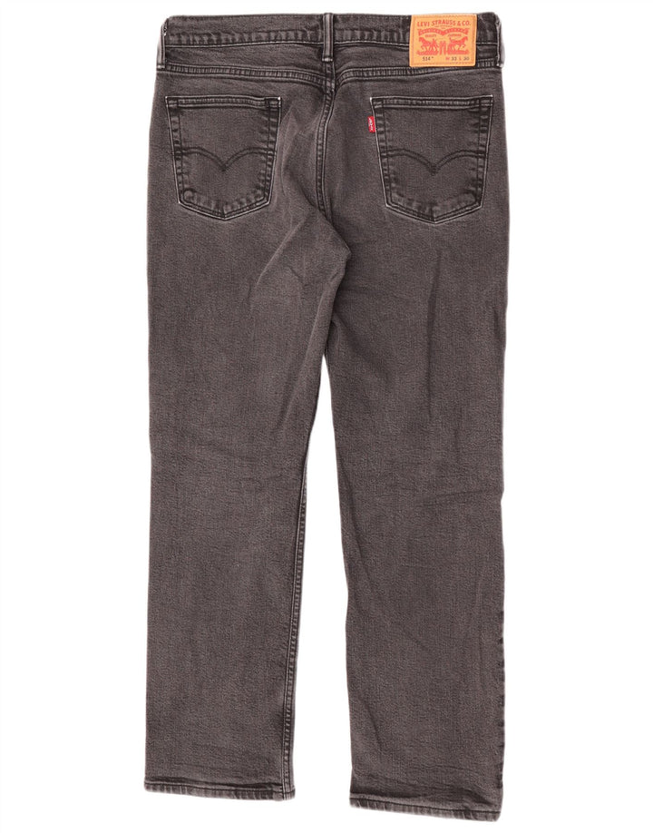 Levi's Jeans rectos 514 para hombre W33 L30 Algodón gris