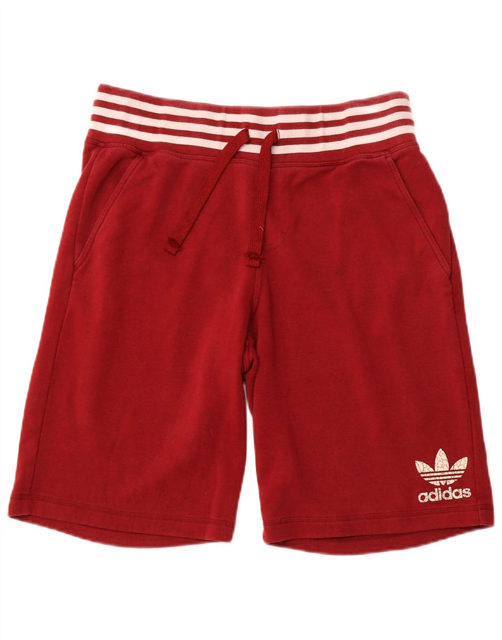 Pantalones cortos deportivos ADIDAS para hombre de algodón rojo grande