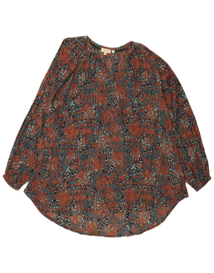 Camiseta tipo túnica de manga larga para mujer de Fat Face, talla 40, talla grande, multicolor moteado