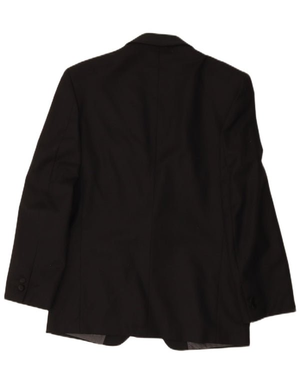Bianchi Chaqueta tipo blazer con 1 botón para hombre IT 46 Small Grey Wool
