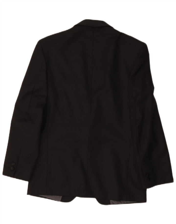 Bianchi Chaqueta tipo blazer con 1 botón para hombre IT 46 Small Grey Wool
