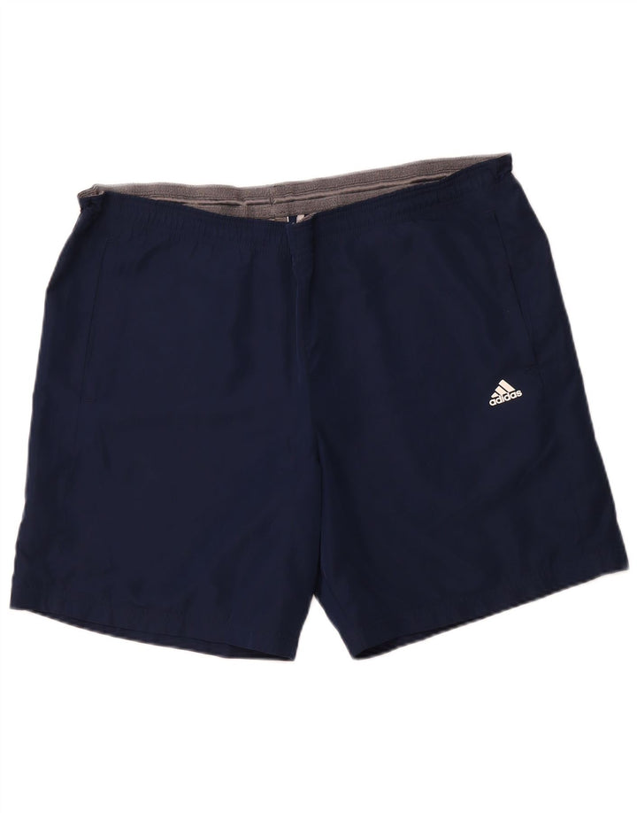 ADIDAS Pantalones cortos deportivos Climalite para hombre Poliéster azul marino grande