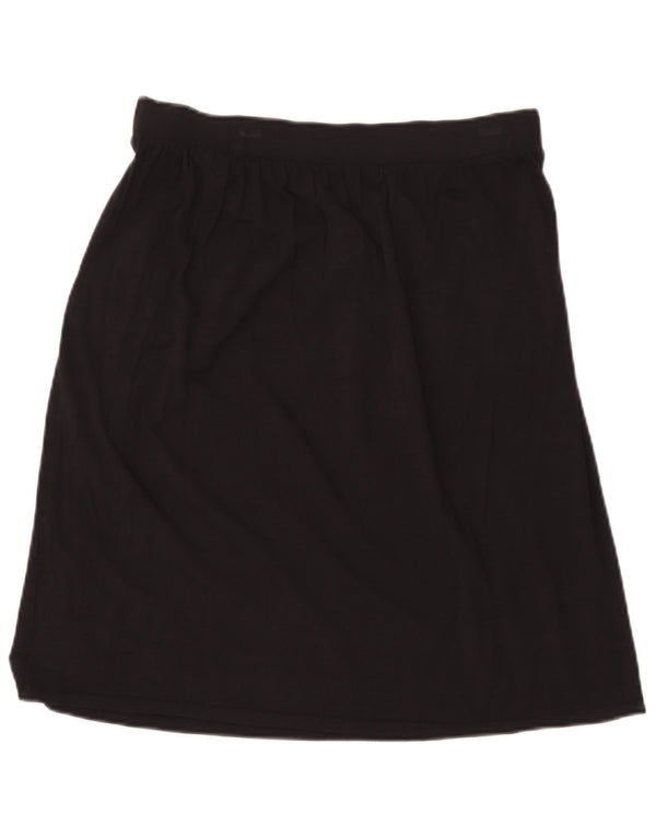 Marks & Spencer Falda Acampanada para Mujer UK 40 Medium W30 Viscosa Negra