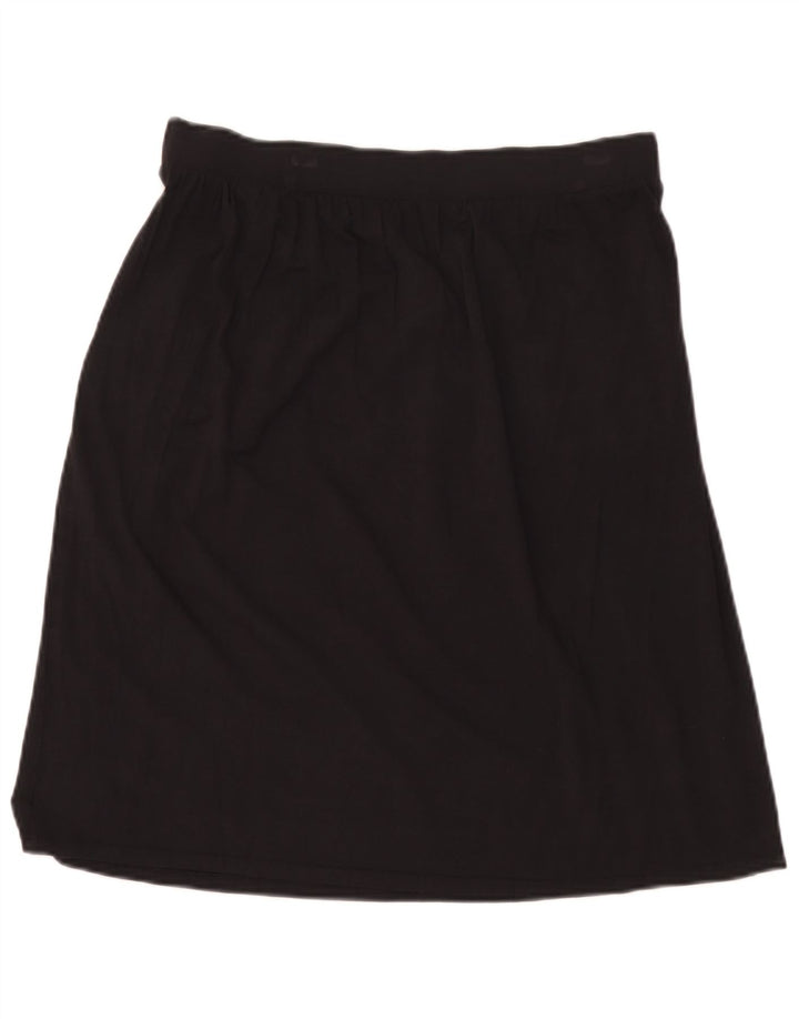 Marks & Spencer Falda Acampanada para Mujer UK 40 Medium W30 Viscosa Negra