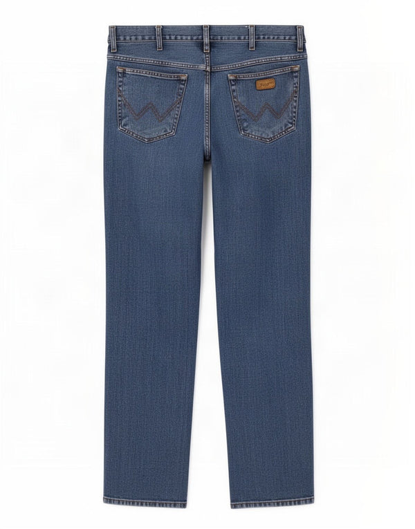Wrangler Vaqueros rectos Texas para hombre W38 L34 Algodón azul