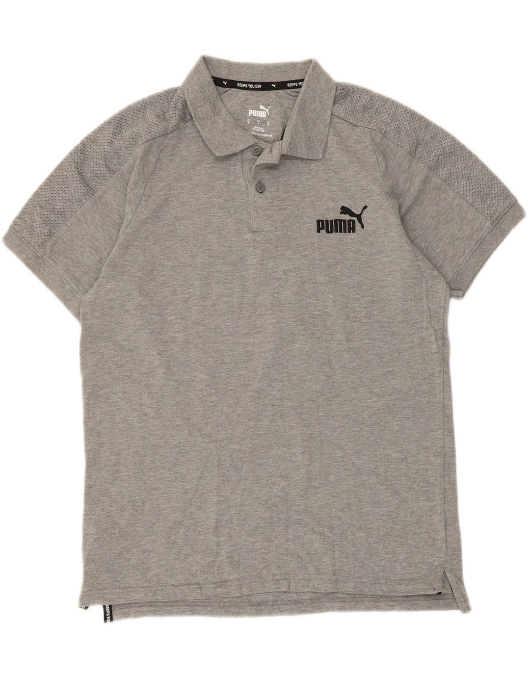 Polo Puma Hombre Pequeño Gris Moteado