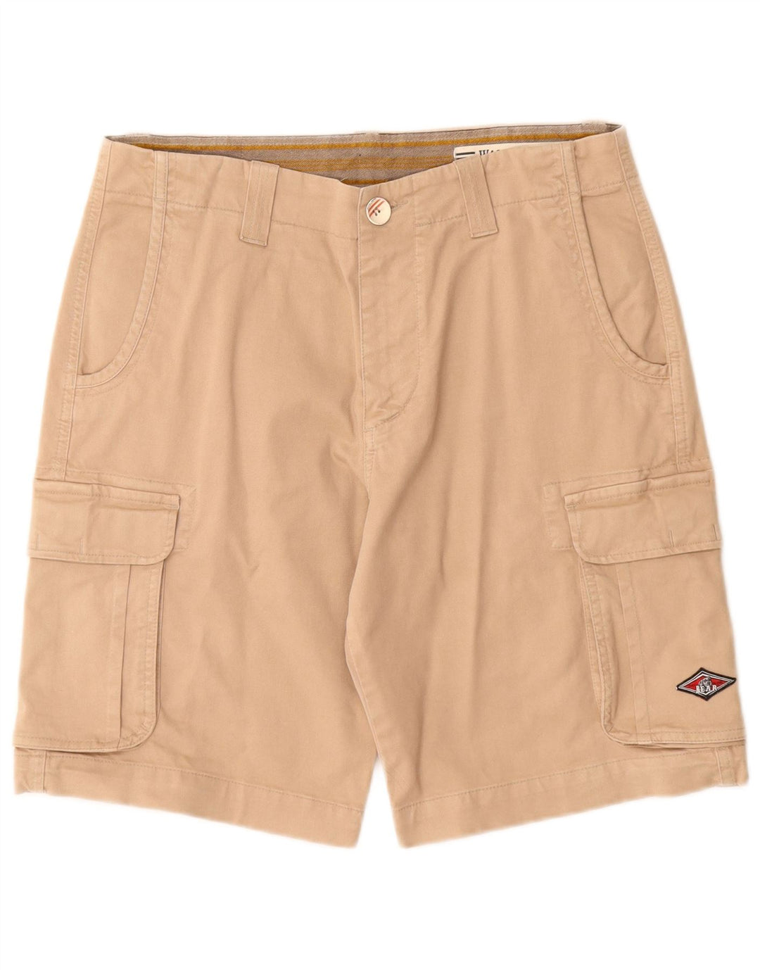 Shorts cargo para hombre Bear W30 Algodón beige medio