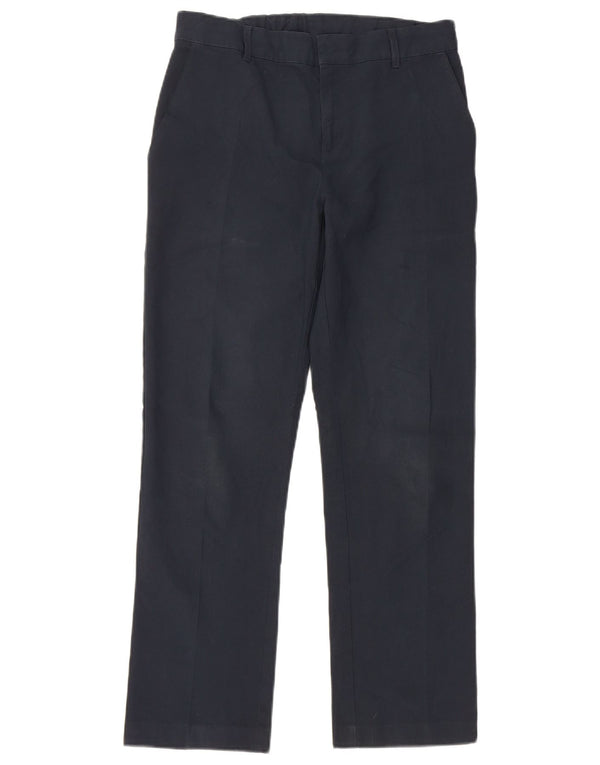 Marks & Spencer Pantalones chinos rectos para niños 12-13 años W28 L26 Azul marino