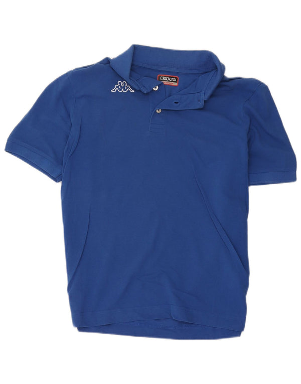 Polo Kappa Hombre Algodón Azul Medio