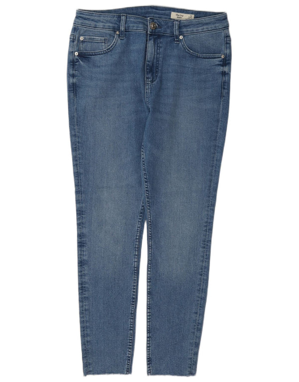 Marks & Spencer Jeans Ajustados The Ivy para Mujer UK 12 Medium W30 L27 Azul