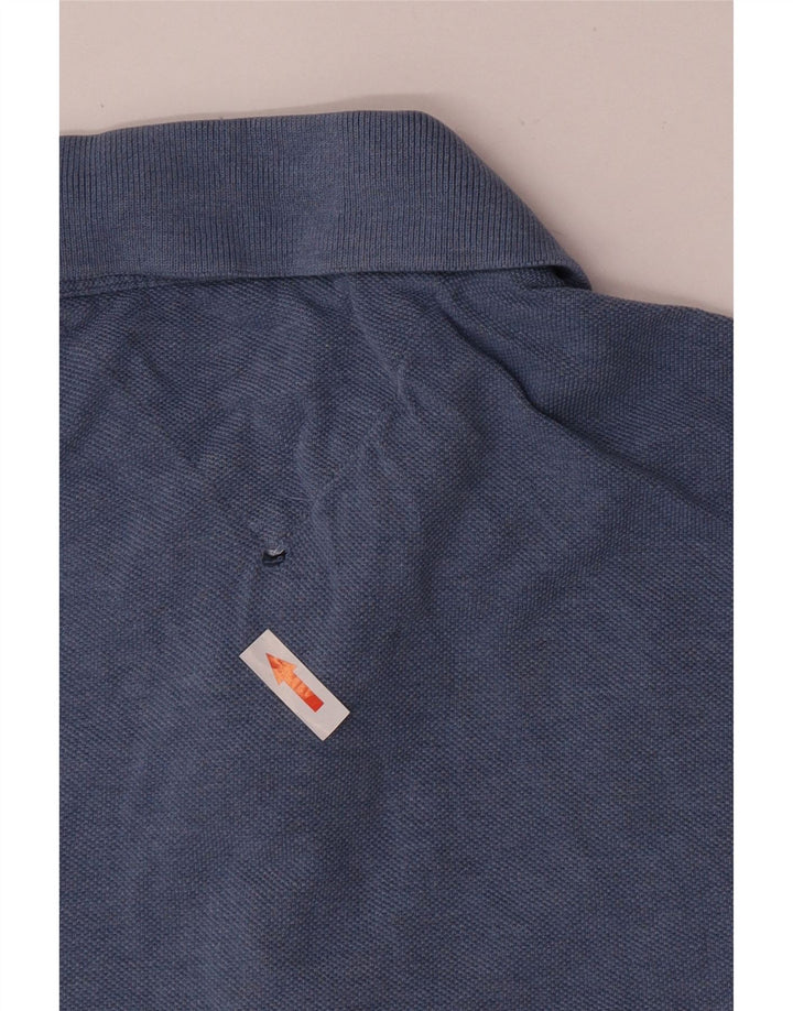 Tommy Hilfiger Polo de ajuste personalizado para hombre de algodón azul medio