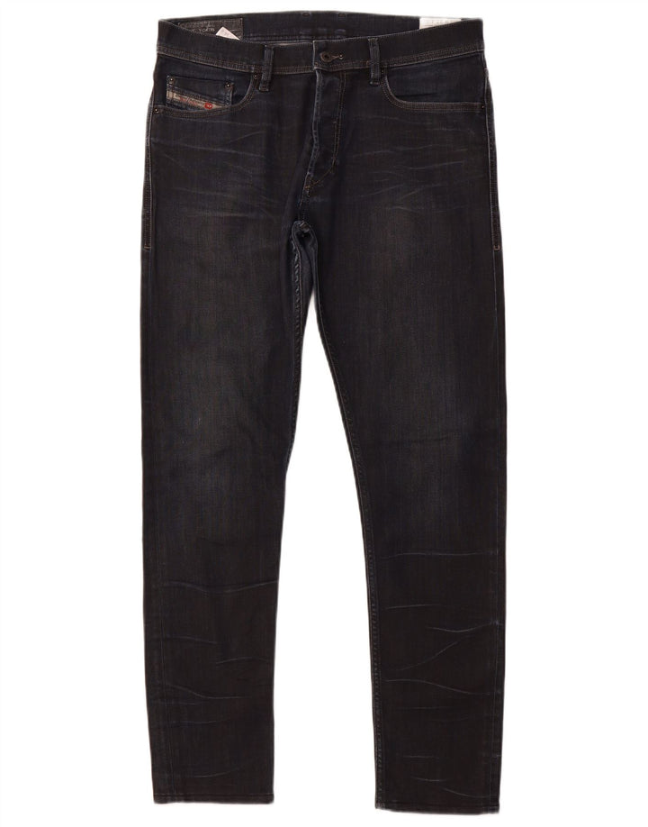DIESEL Vaqueros ajustados Tepphar Carrot para hombre W32 L32 Algodón azul marino