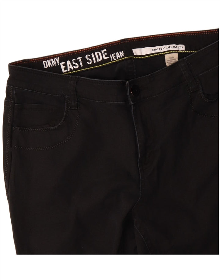 Dkny Jeans Bootcut para Mujer US 16 2XL W32 L31 Algodón Negro