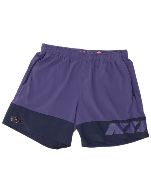 Adidas Pantalones Cortos Deportivos con Estampado Estándar para Hombre XL Morado Colorblock