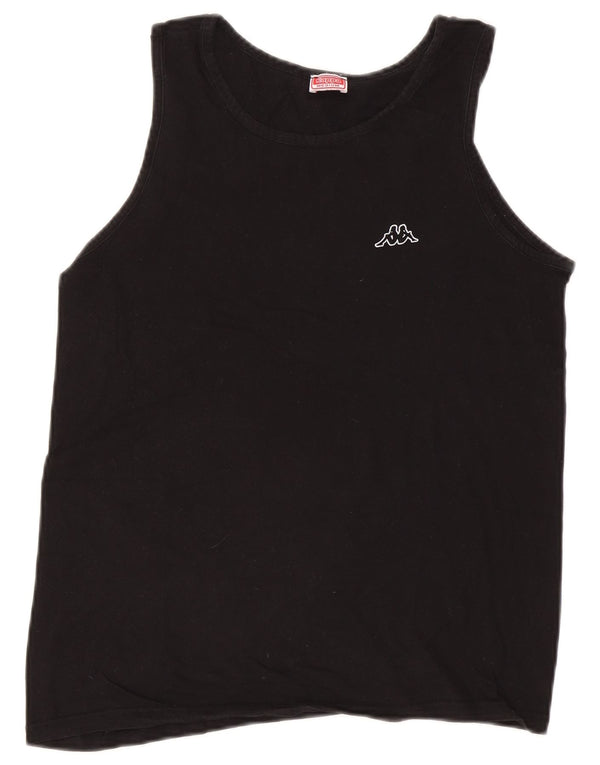 Kappa Hombre Chaleco Top Medium Negro
