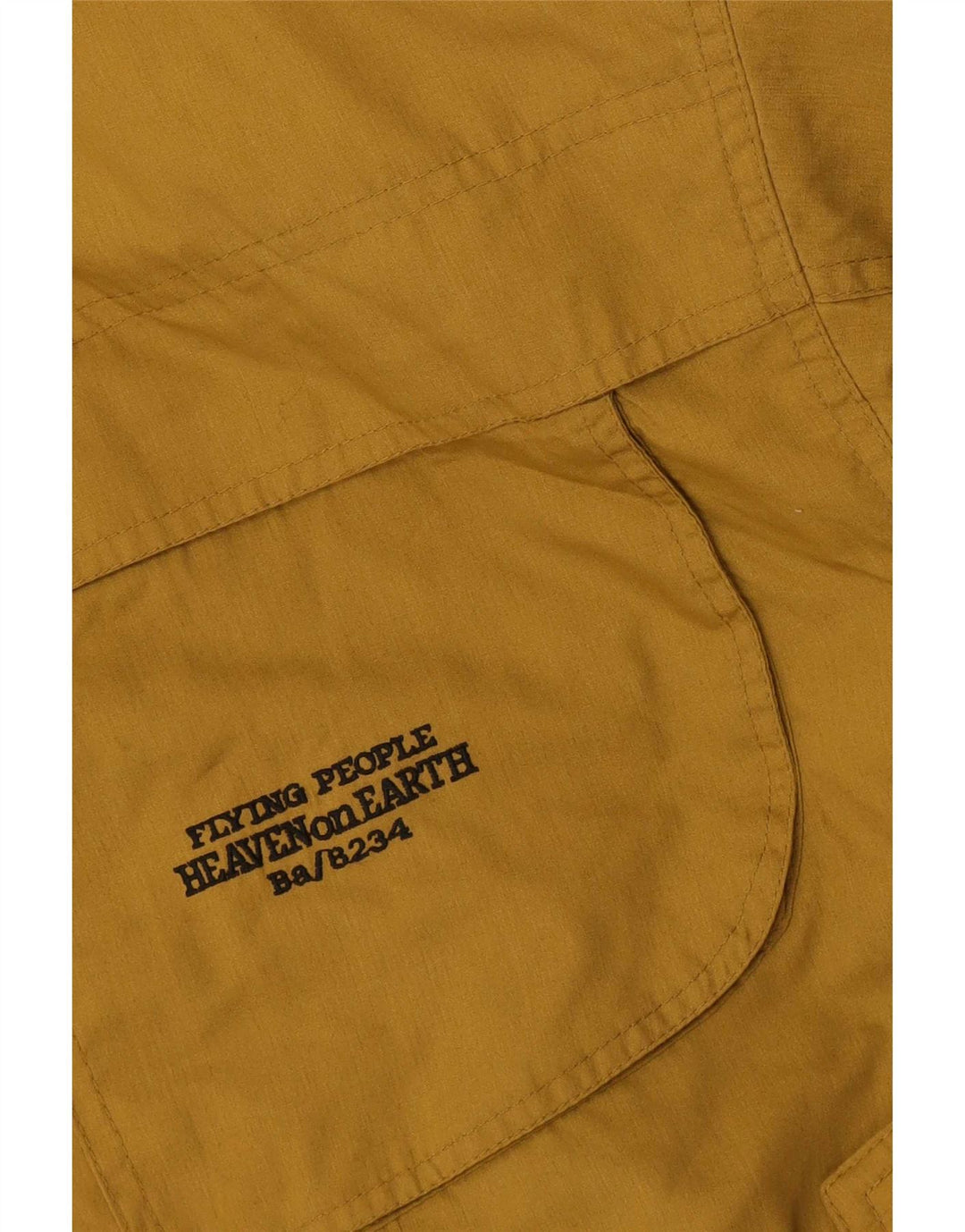 Chaqueta utilitaria vintage para hombre IT 52 XL Poliéster amarillo