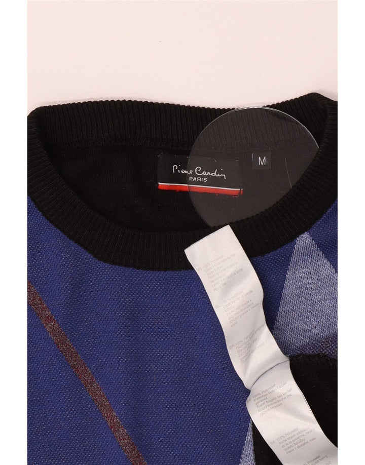 Pierre Cardin - Jersey de cuello redondo para hombre, talla mediana, multicolor