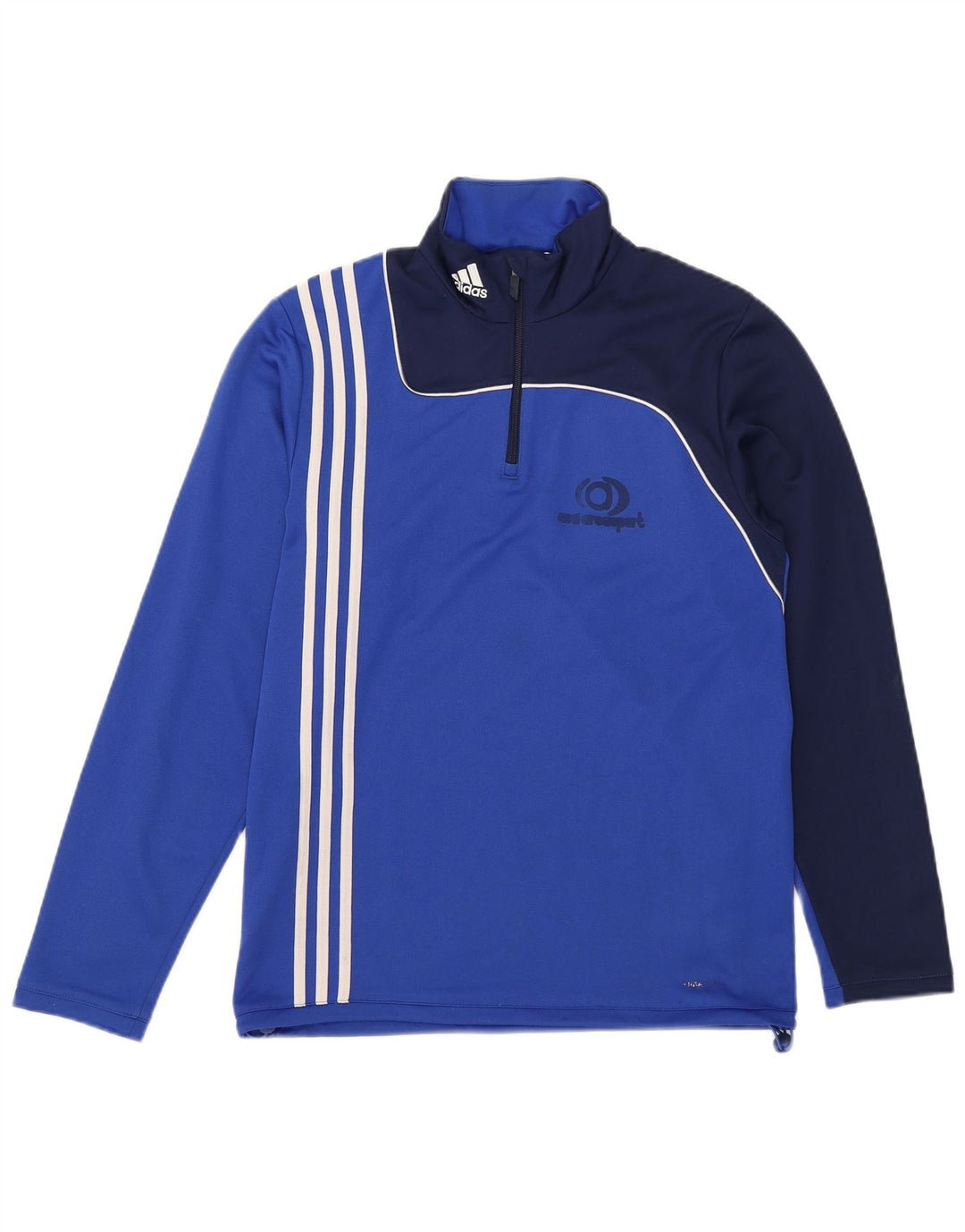 Adidas Mens Climalite Jersey Chándal Top UK 38/40 Azul Medio