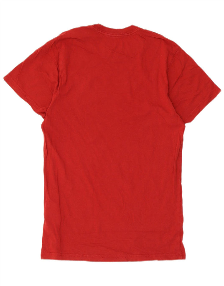 Vans Camiseta gráfica de ajuste personalizado para hombre Top pequeño de algodón rojo
