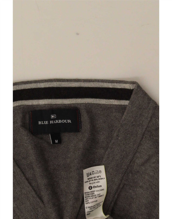 Marks & Spencer Suéter tipo cárdigan azul Harbor para hombre Algodón gris medio