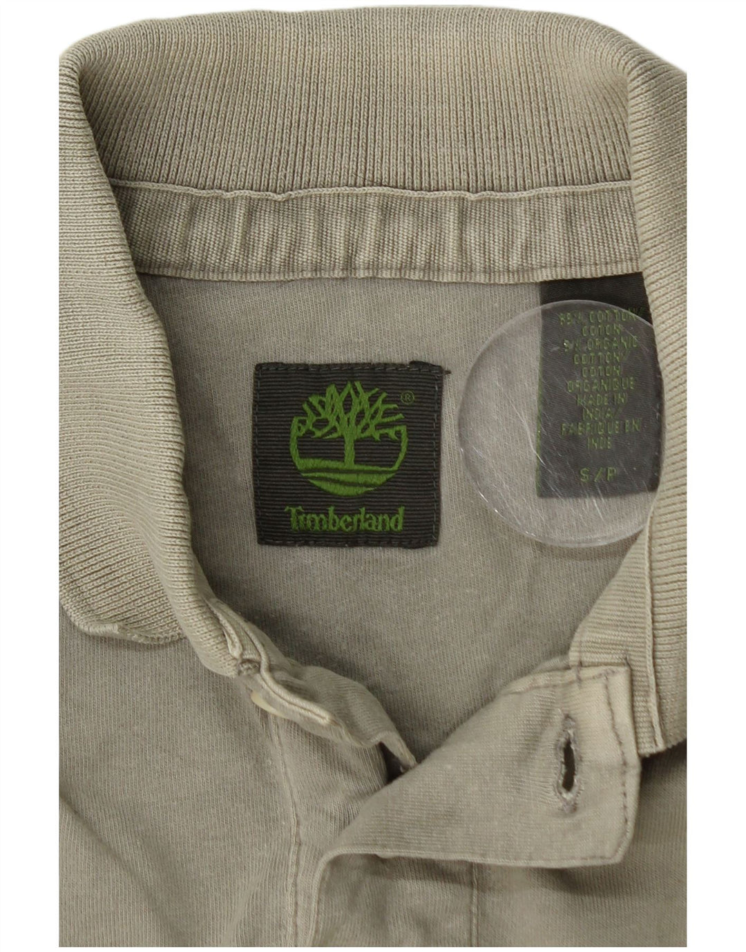 TIMBERLAND Polo Hombre Small Khaki Algodón