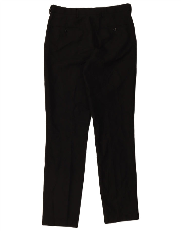 Marks & Spencer Pantalones chinos ajustados para hombre W32 L33 Poliéster negro