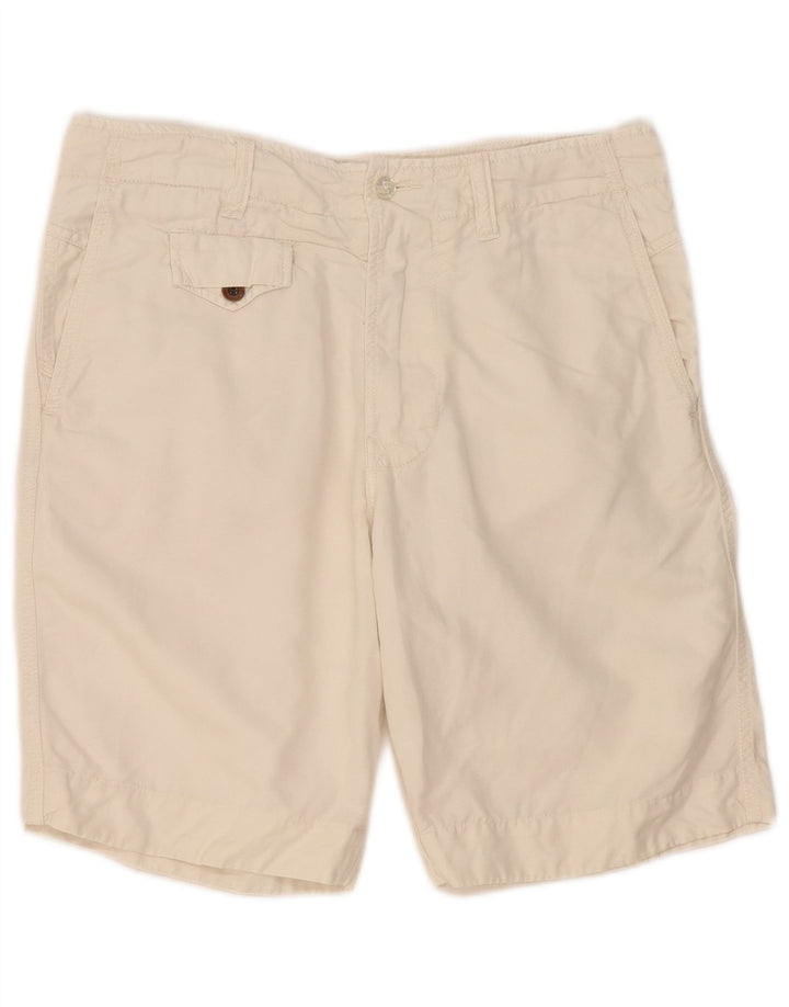 Pantalones Cortos Cargo Diesel Mujer W31 Algodón Blanco Mediano