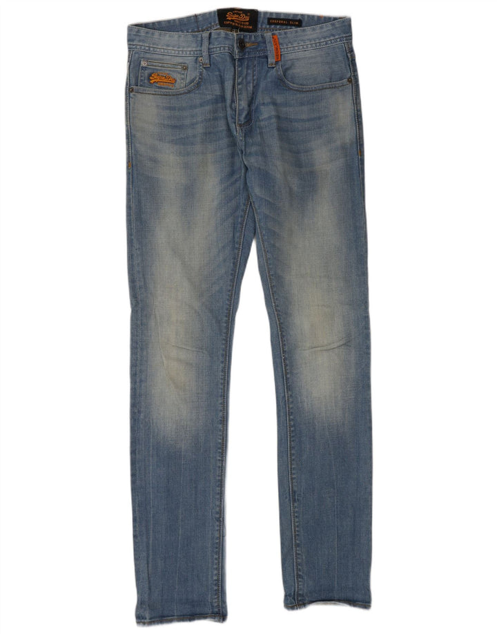 Vaqueros Superdry Corporal Slim para hombre W30 L32 Algodón azul