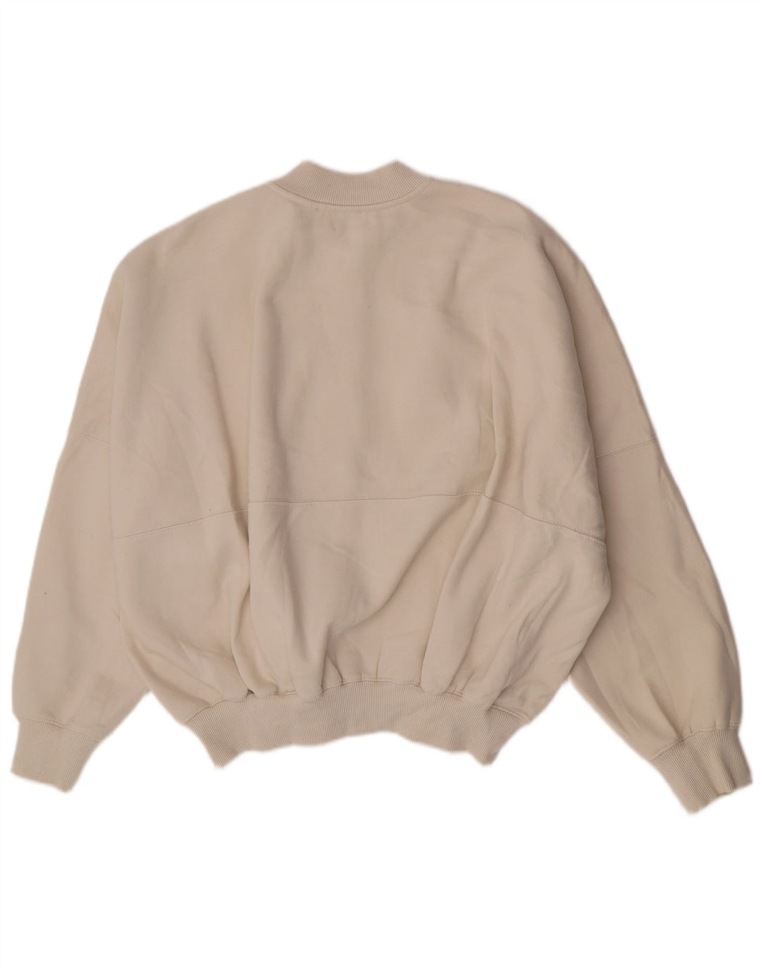 Zara Mujer Chaqueta De Chándal De Gran Tamaño UK 46 Large Beige