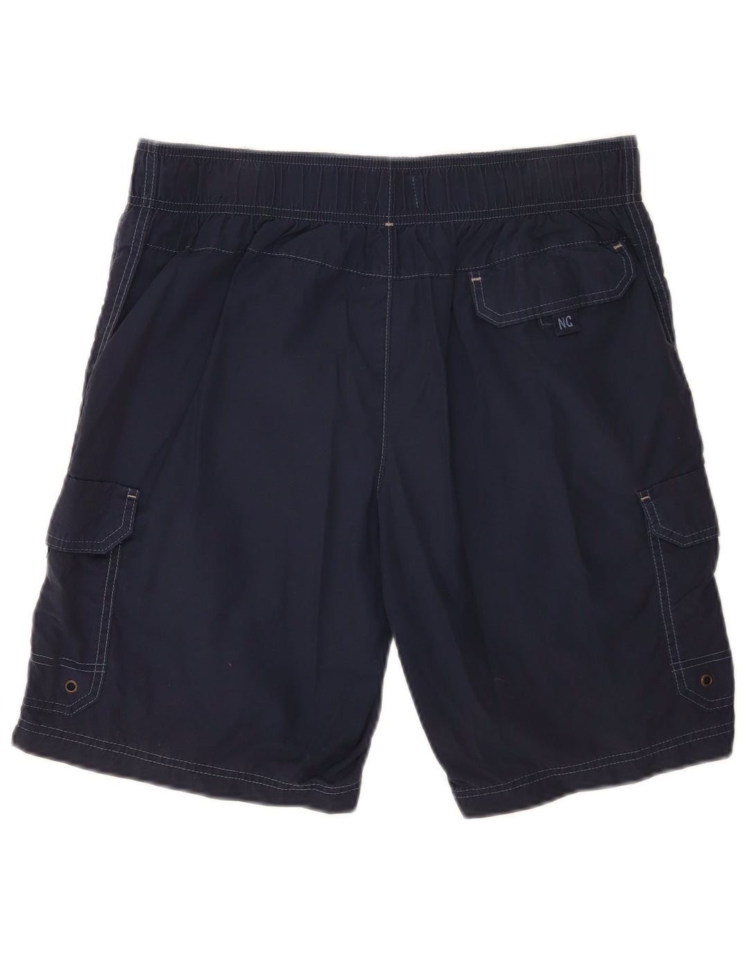 Marks & Spencer Hombre Cargo Bañador Shorts Mediano Azul Marino Algodón