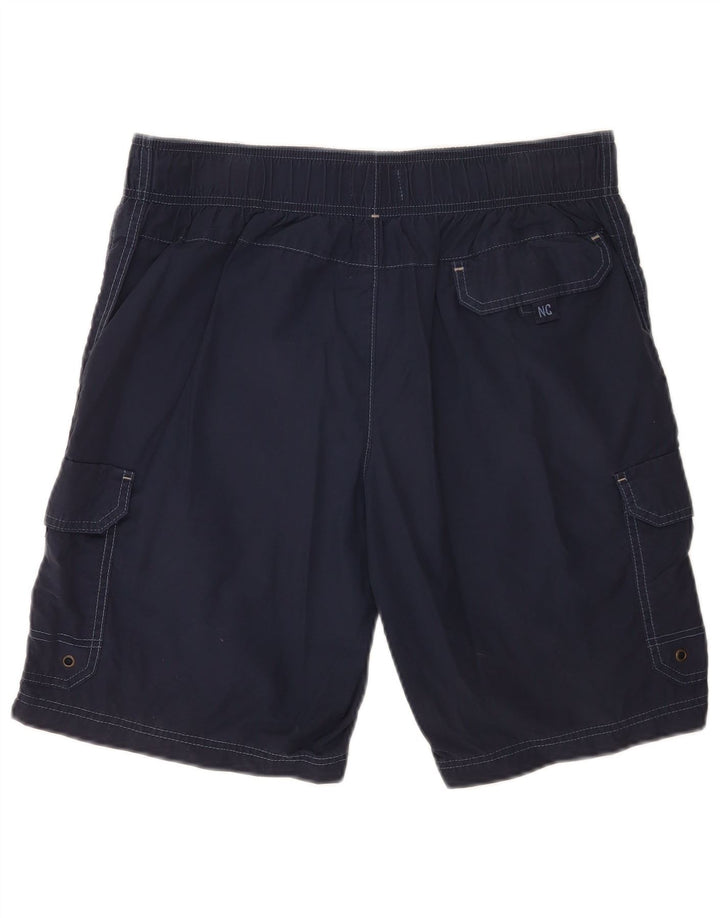 Marks & Spencer Hombre Cargo Bañador Shorts Mediano Azul Marino Algodón