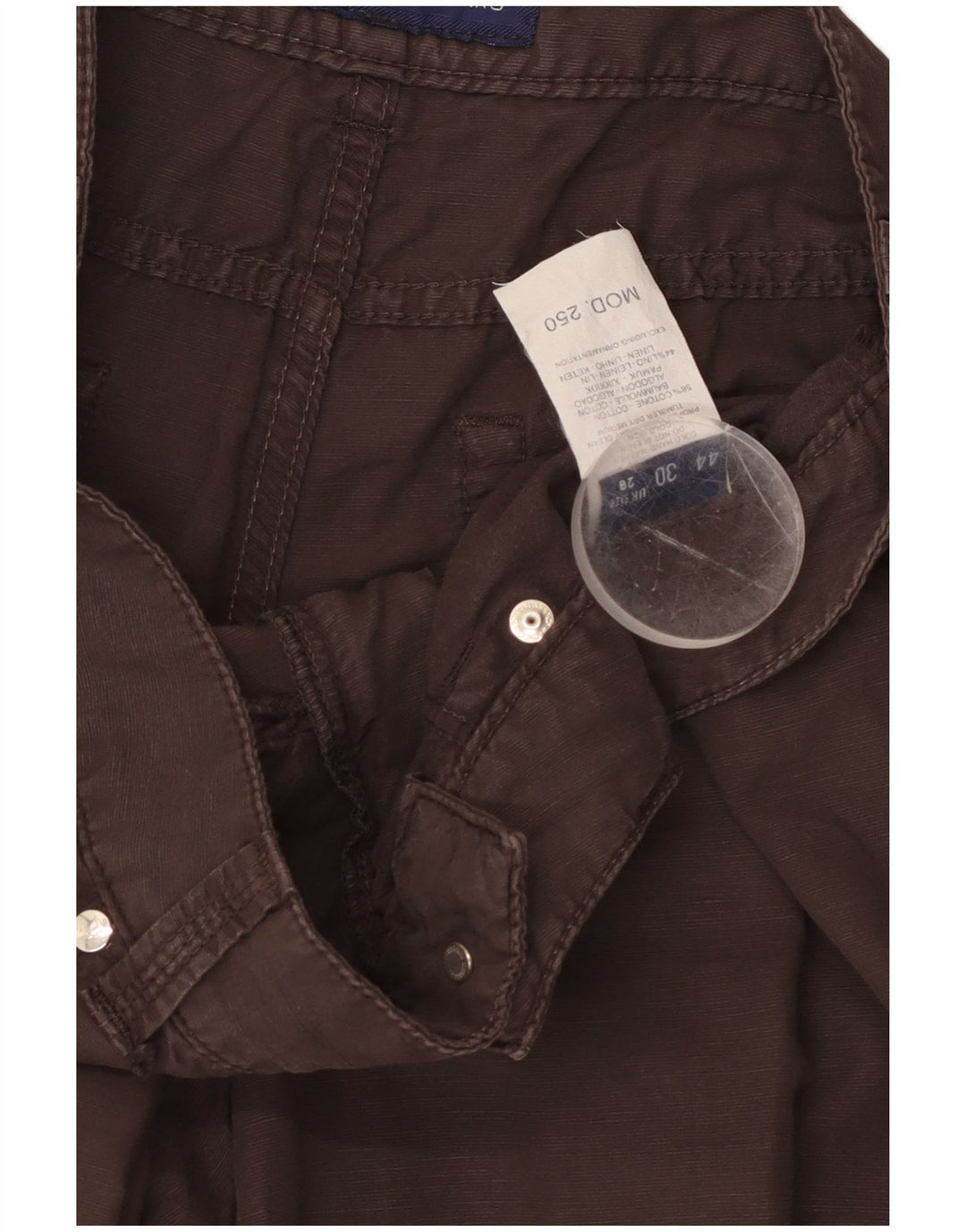 TRUSSARDI Bermudas Hombre W28 Small Marrón Algodón