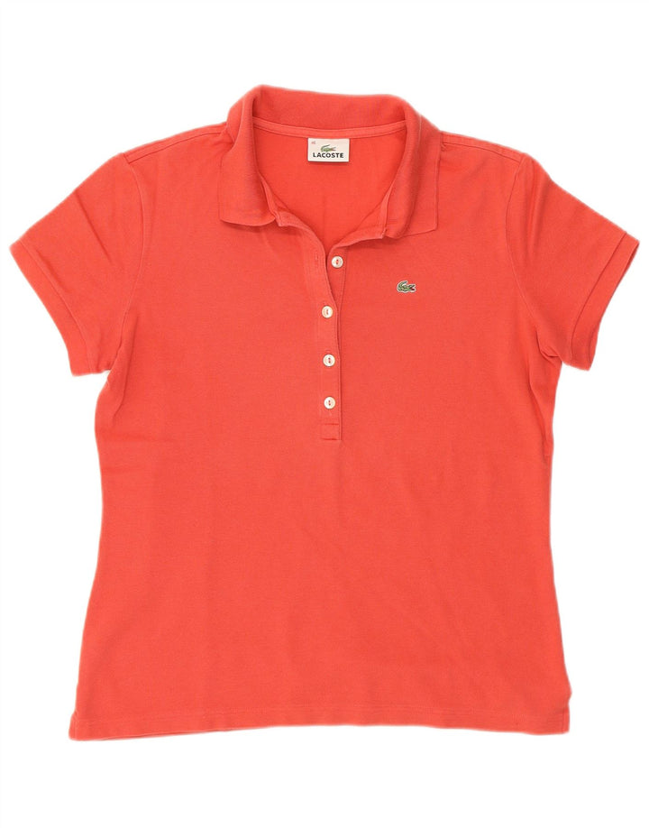 Polo LACOSTE Mujer Talla 46 XL Algodón Rojo
