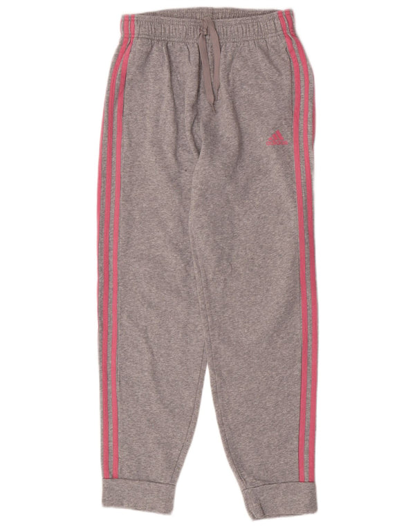 Adidas - Pantalón de chándal para niña, joggers, 13-14 años, algodón moteado gris