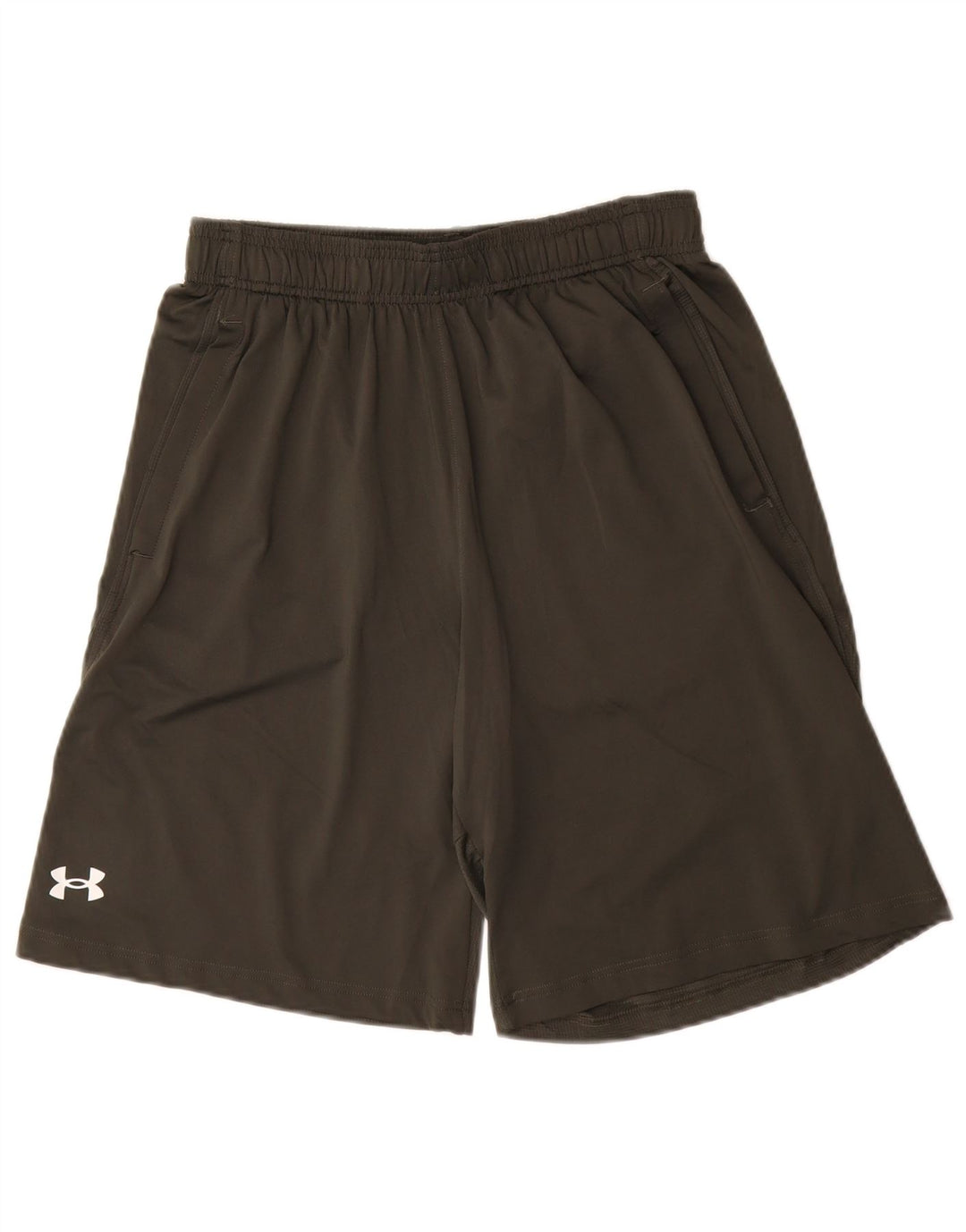Under Armour Pantalones cortos deportivos holgados para hombre Poliéster caqui medio