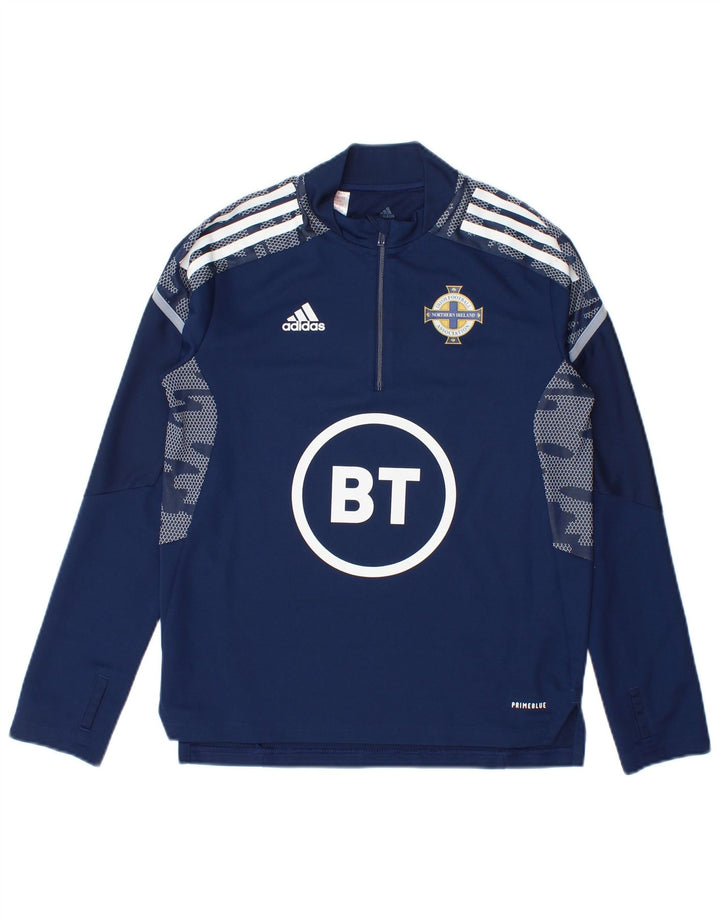 Adidas Boys Graphic Top Manga Larga 11-12 Años Azul Marino