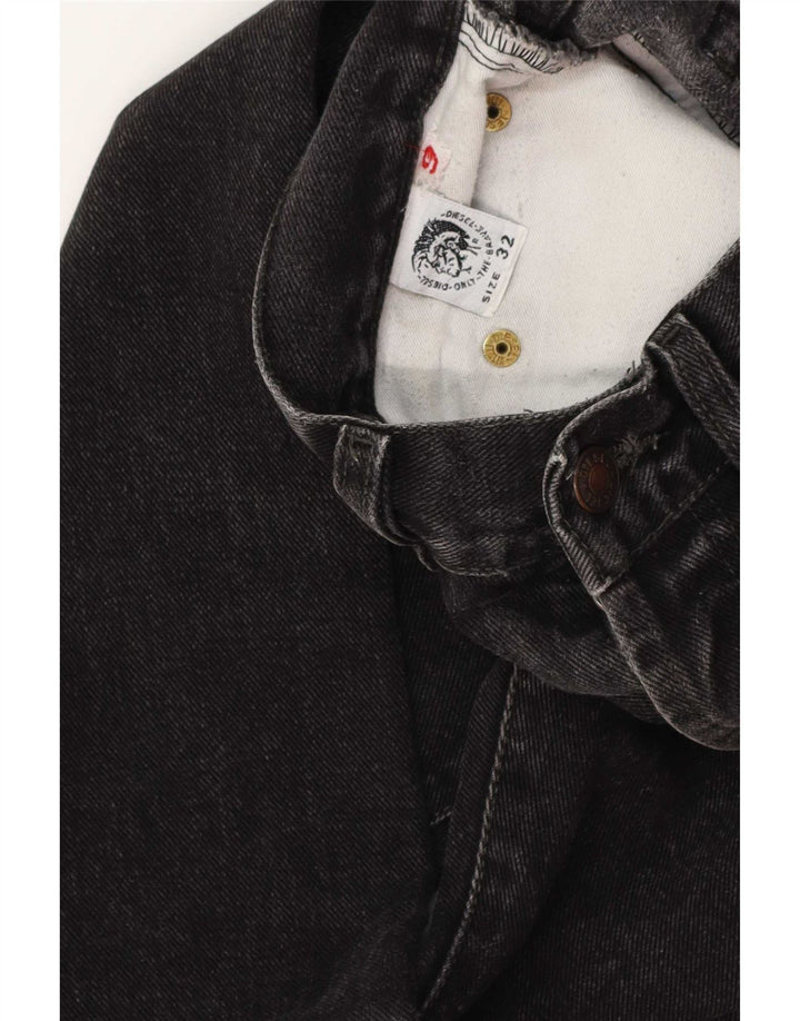Diesel Vaqueros Rectos Para Hombre W32 L31 Algodón Negro