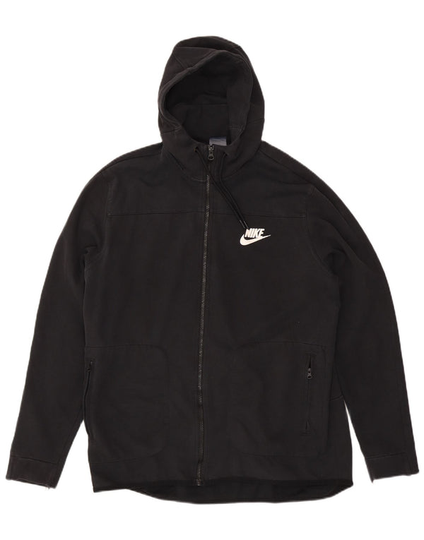Nike Sudadera con capucha y cremallera para hombre XL Algodón negro