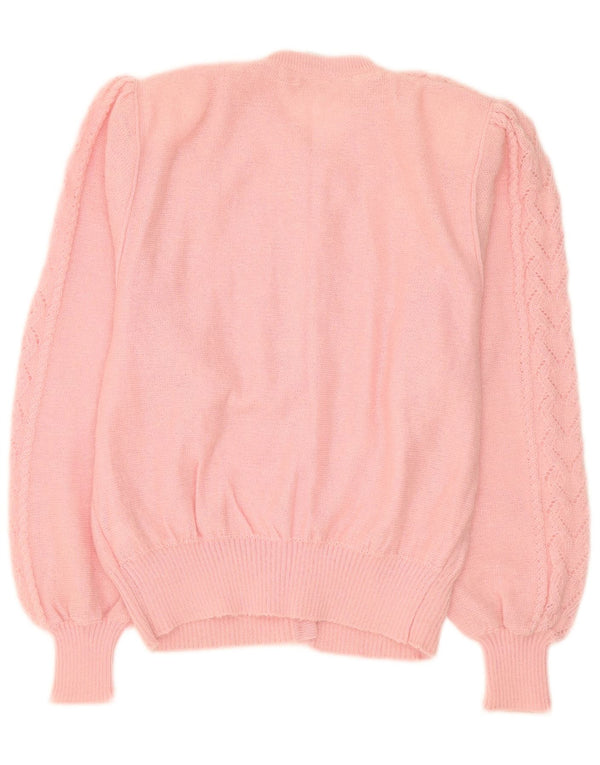 Luciana Cárdigan Mujer IT 46 Large Pink Mohair