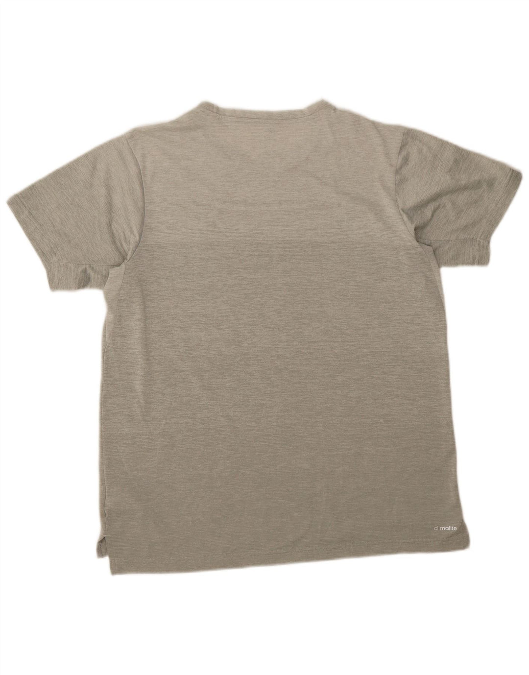 ADIDAS Camiseta Climalite para hombre Top poliéster moteado gris grande