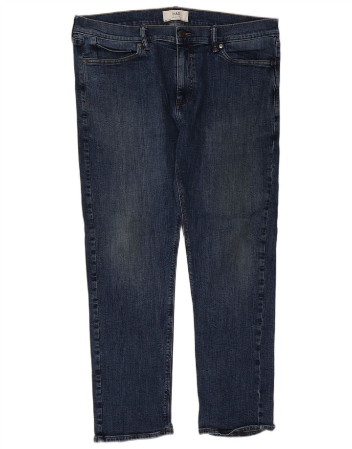 Marks & Spencer Jeans ajustados para hombre W36 L29 Algodón azul