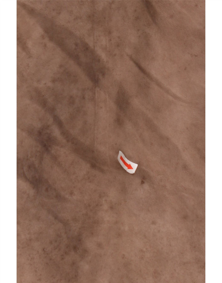 VINTAGE Abrigo de piel de oveja para mujer Reino Unido 14 Beige grande