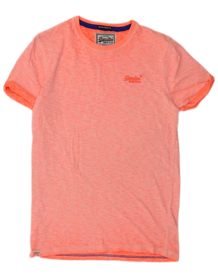 Superdry Hombre Camiseta Top Small Naranja Algodón