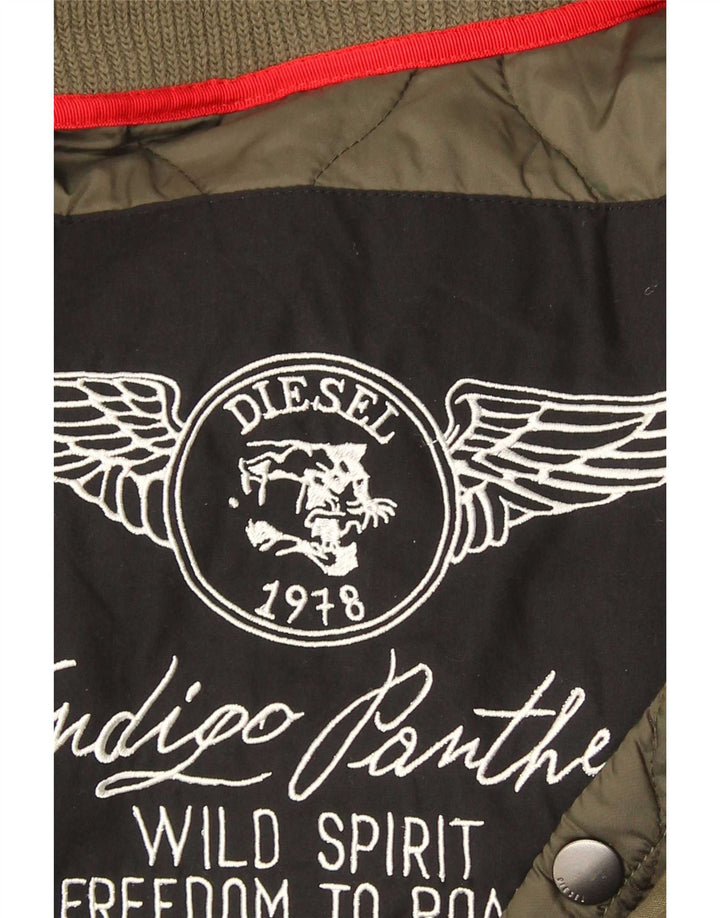 Diesel Chaqueta Parka con Capucha para Hombre UK 38 Medium Khaki