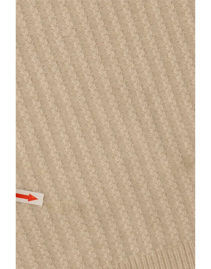 Reiss Jersey De Cuello Redondo Para Hombre XL Lana Beige