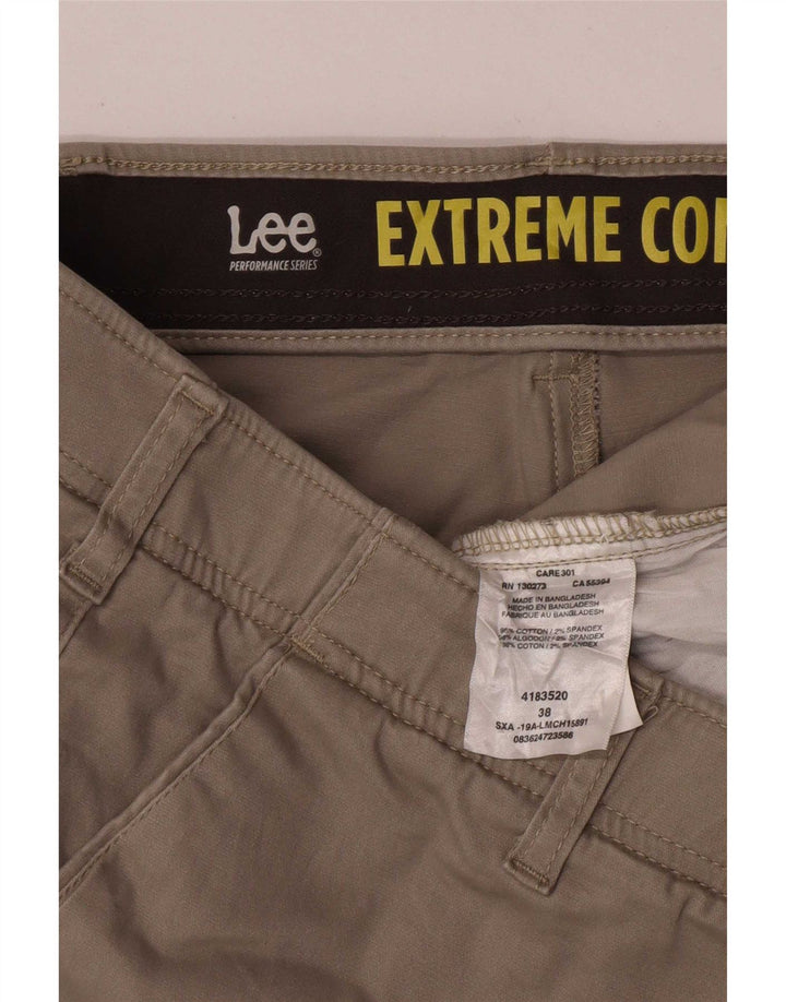 Pantalones cortos chinos Lee para hombre W38 XL Algodón beige
